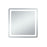 Elegant Decor Genesis 36X36" Soft Edge LED Mirror, Glossy White