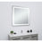 Elegant Decor Genesis 36X36" Soft Edge LED Mirror, Glossy White