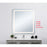 Elegant Decor Genesis 36X40" Soft Edge LED Mirror, Glossy White