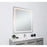 Elegant Decor Genesis 36X40" Soft Edge LED Mirror, Glossy White