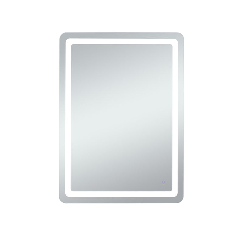 Elegant Decor Genesis 36X48" Soft Edge LED Mirror, Glossy White