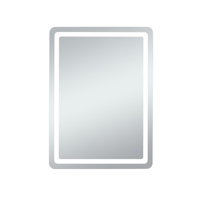 Elegant Decor Genesis 36X48" Soft Edge LED Mirror, Glossy White