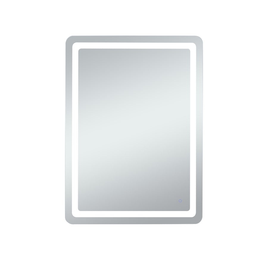 Elegant Decor Genesis 36X48" Soft Edge LED Mirror, Glossy White