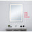 Elegant Decor Genesis 36X48" Soft Edge LED Mirror, Glossy White