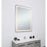 Elegant Decor Genesis 36X48" Soft Edge LED Mirror, Glossy White