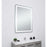 Elegant Decor Genesis 36X48" Soft Edge LED Mirror, Glossy White