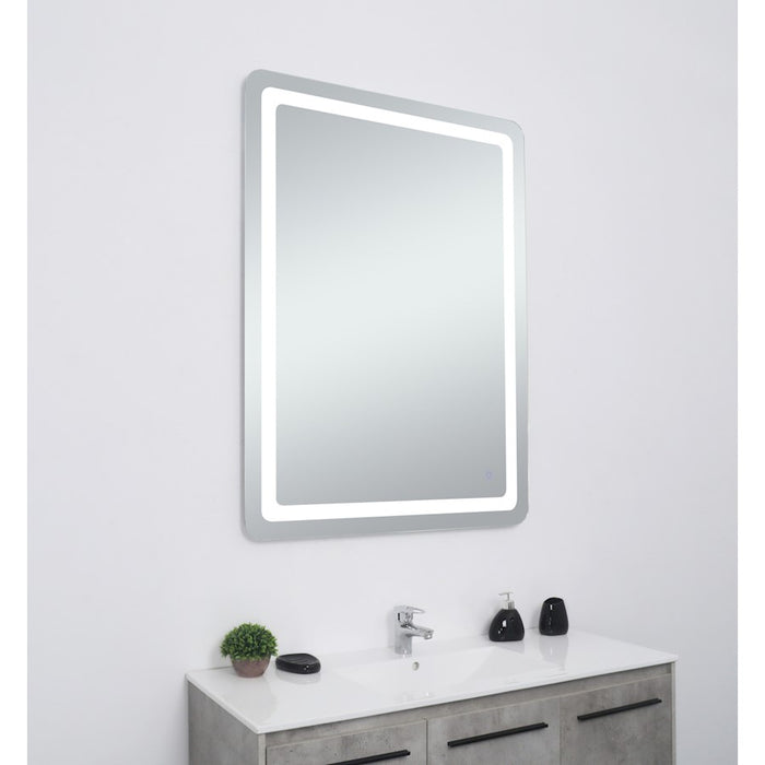 Elegant Decor Genesis 36X48" Soft Edge LED Mirror, Glossy White