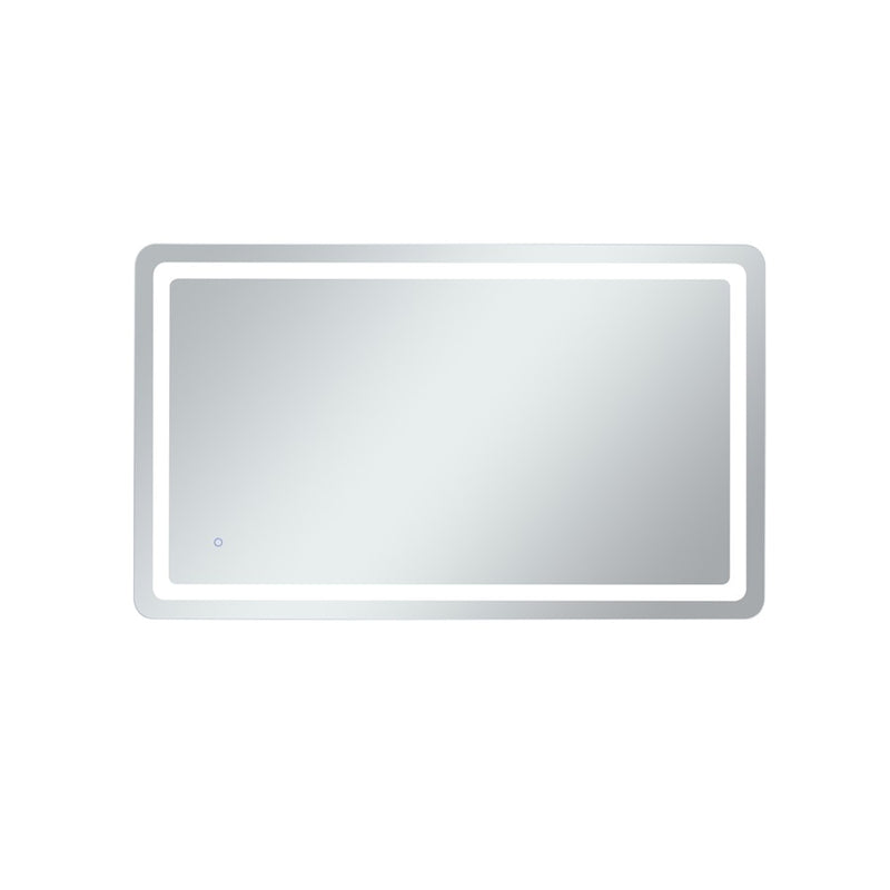 Elegant Decor Genesis 36X60" Soft Edge LED Mirror, Glossy White