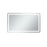 Elegant Decor Genesis 36X60" Soft Edge LED Mirror, Glossy White