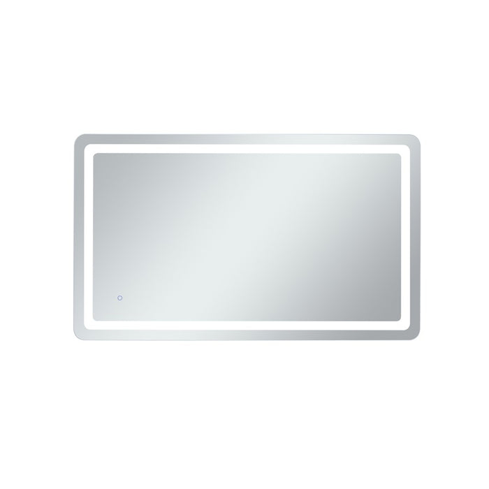Elegant Decor Genesis 36X60" Soft Edge LED Mirror, Glossy White