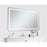 Elegant Decor Genesis 36X60" Soft Edge LED Mirror, Glossy White