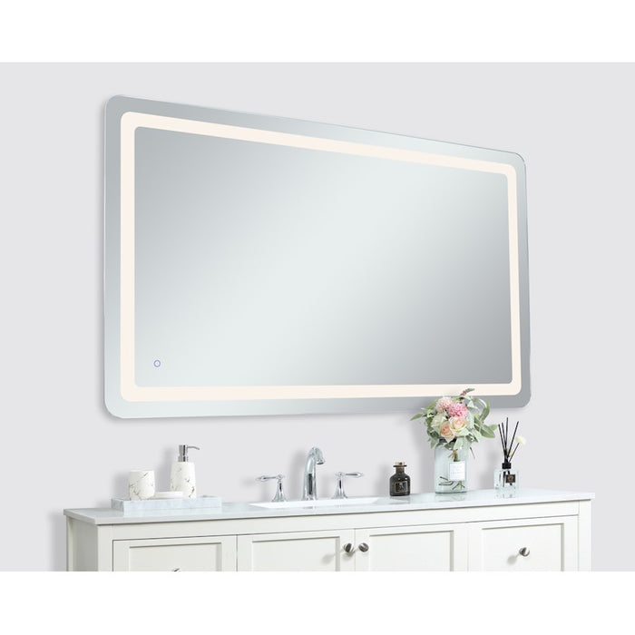 Elegant Decor Genesis 36X60" Soft Edge LED Mirror, Glossy White