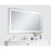 Elegant Decor Genesis 36X60" Soft Edge LED Mirror, Glossy White