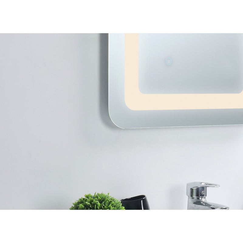 Elegant Decor Genesis 36X60" Soft Edge LED Mirror, Glossy White
