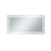 Elegant Decor Genesis 36X72" Soft Edge LED Mirror, Glossy White