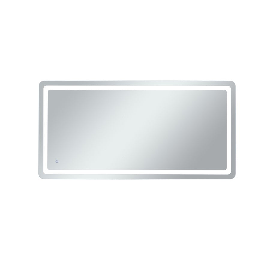 Elegant Decor Genesis 36X72" Soft Edge LED Mirror, Glossy White