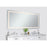 Elegant Decor Genesis 36X72" Soft Edge LED Mirror, Glossy White