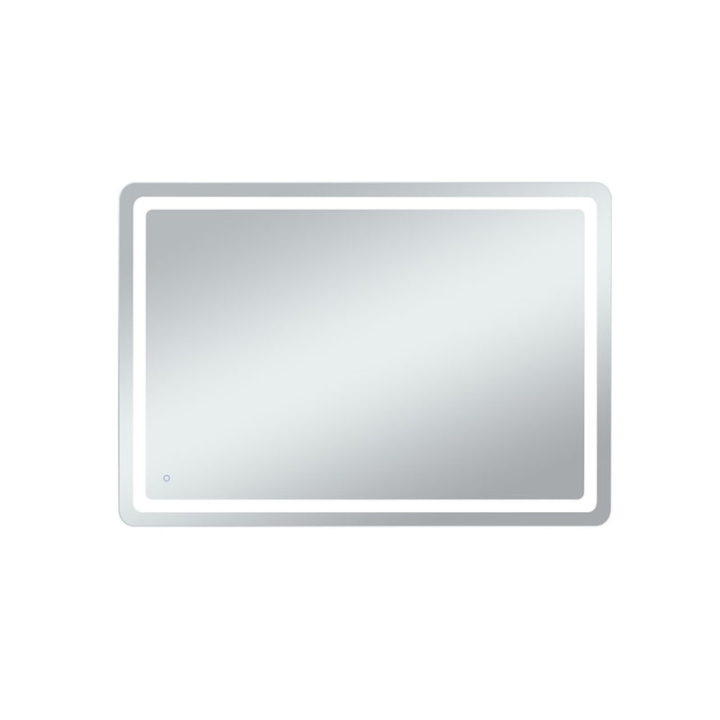Elegant Decor Genesis 42X60" Soft Edge LED Mirror, Glossy White