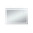 Elegant Decor Genesis 42X60" Soft Edge LED Mirror, Glossy White