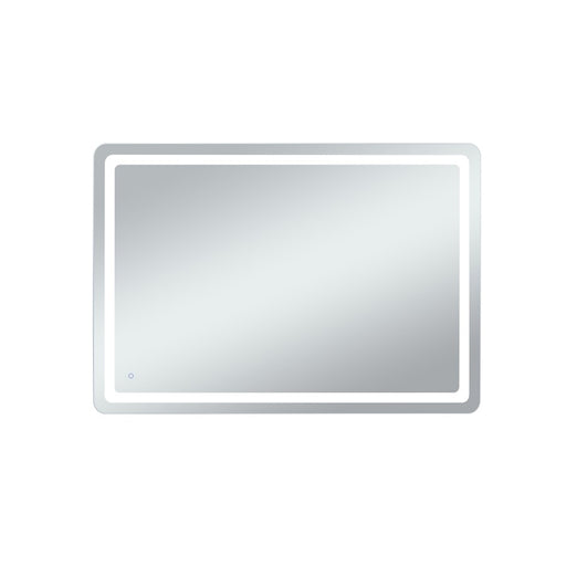 Elegant Decor Genesis 42X60" Soft Edge LED Mirror, Glossy White