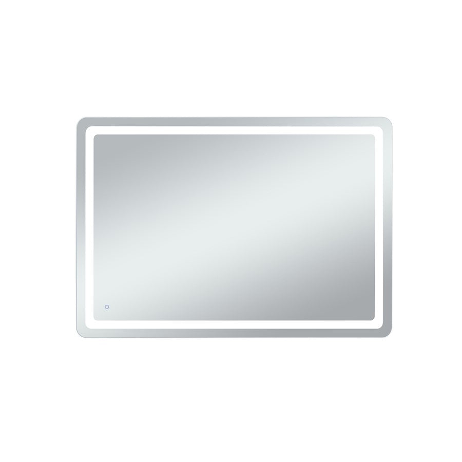 Elegant Decor Genesis 42X60" Soft Edge LED Mirror, Glossy White