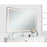 Elegant Decor Genesis 42X60" Soft Edge LED Mirror, Glossy White