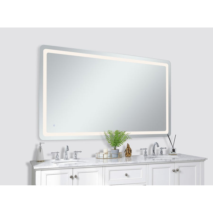Elegant Decor Genesis 42X72" Soft Edge LED Mirror, Glossy White