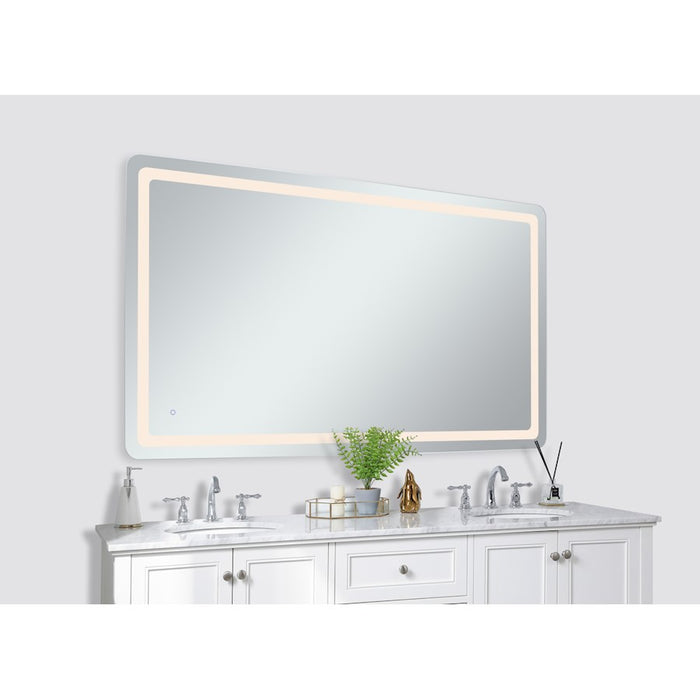 Elegant Decor Genesis 42X72" Soft Edge LED Mirror, Glossy White