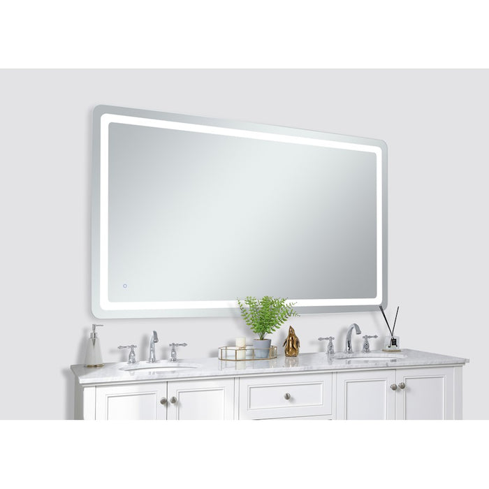 Elegant Decor Genesis 42X72" Soft Edge LED Mirror, Glossy White