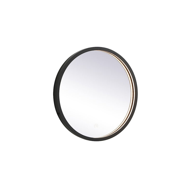 Elegant Decor Pier 18" LED Mirror/3000K/4200K/6400K, Black