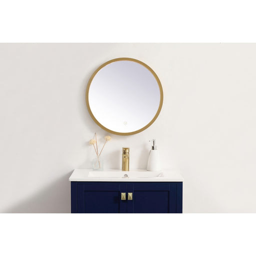 Elegant Decor Pier 18" LED Mirror/3000K/4200K/6400K, Brass
