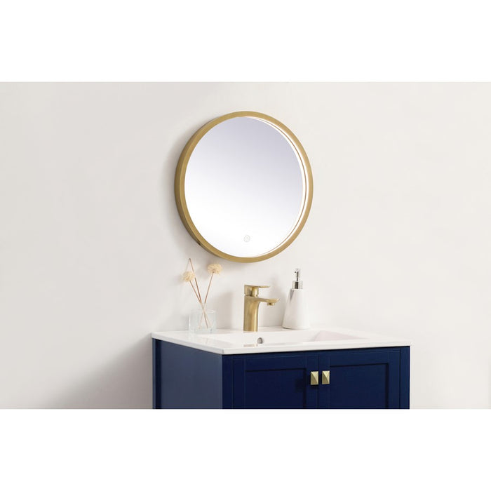 Elegant Decor Pier 18" LED Mirror/3000K/4200K/6400K, Brass
