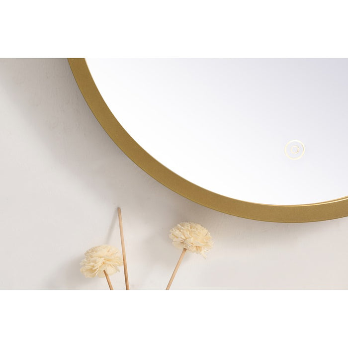 Elegant Decor Pier 18" LED Mirror/3000K/4200K/6400K, Brass