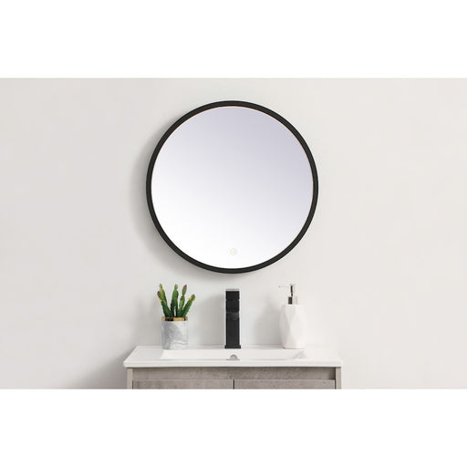 Elegant Decor Pier 21" LED Mirror/3000K/4200K/6400K, Black