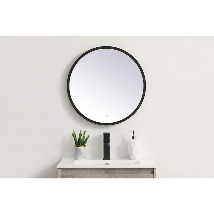 Elegant Decor Pier 21" LED Mirror/3000K/4200K/6400K, Black