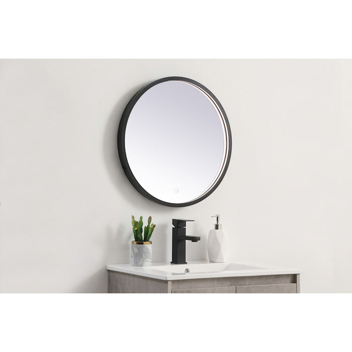 Elegant Decor Pier 21" LED Mirror/3000K/4200K/6400K, Black