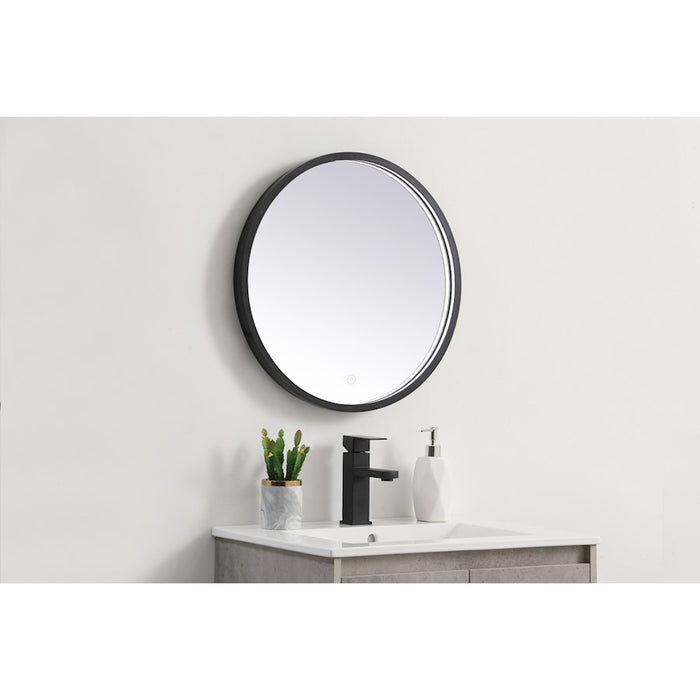 Elegant Decor Pier 21" LED Mirror/3000K/4200K/6400K, Black