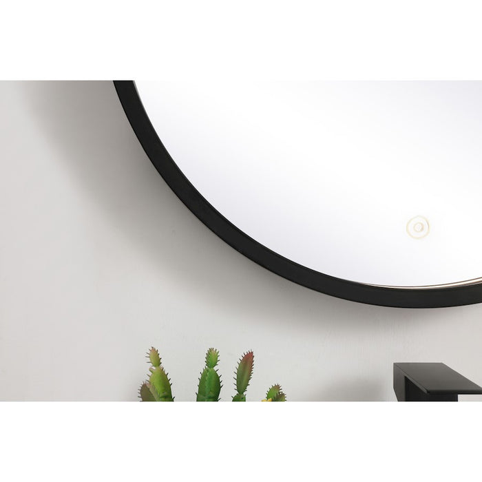Elegant Decor Pier 21" LED Mirror/3000K/4200K/6400K, Black
