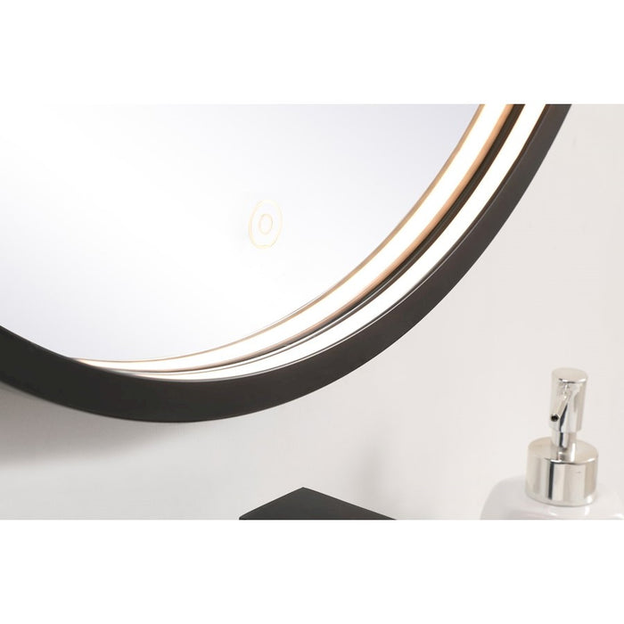 Elegant Decor Pier 21" LED Mirror/3000K/4200K/6400K, Black