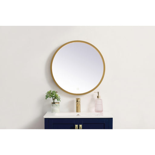 Elegant Decor Pier 21" LED Mirror/3000K/4200K/6400K, Brass