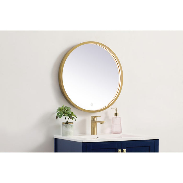 Elegant Decor Pier 21" LED Mirror/3000K/4200K/6400K, Brass
