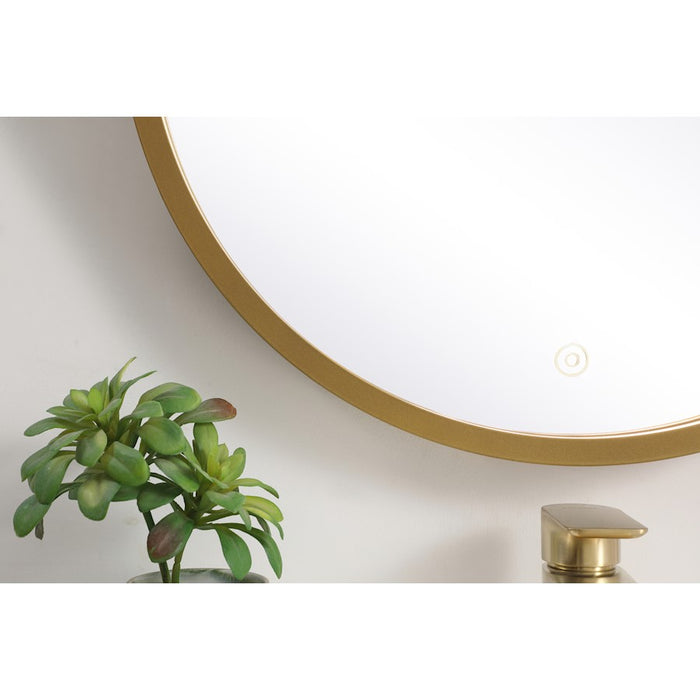 Elegant Decor Pier 21" LED Mirror/3000K/4200K/6400K, Brass
