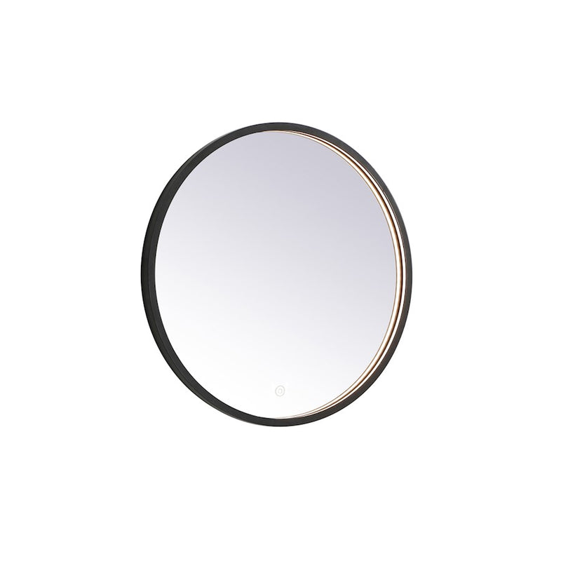 Elegant Decor Pier 24" LED Mirror/3000K/4200K/6400K, Black