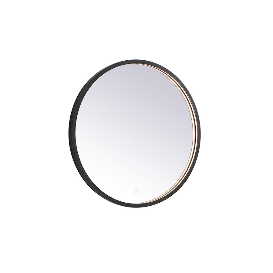 Elegant Decor Pier 24" LED Mirror/3000K/4200K/6400K, Black