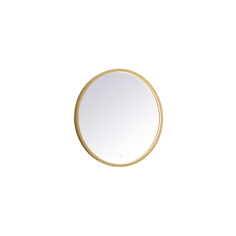 Elegant Decor Pier 24" LED Mirror/3000K/4200K/6400K, Brass