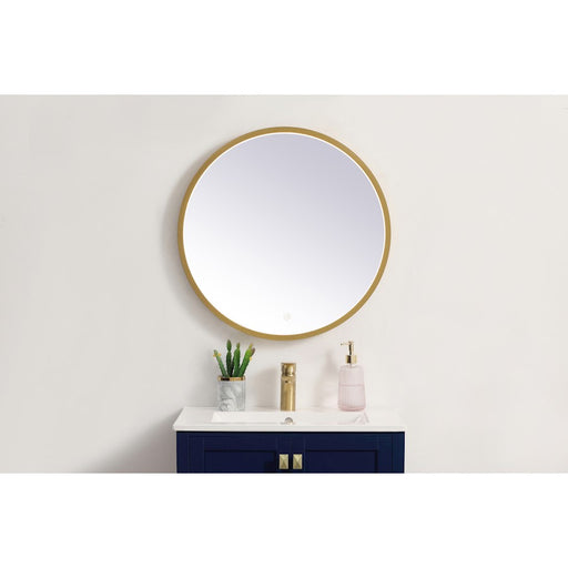 Elegant Decor Pier 24" LED Mirror/3000K/4200K/6400K, Brass