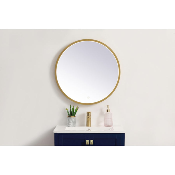 Elegant Decor Pier 24" LED Mirror/3000K/4200K/6400K, Brass