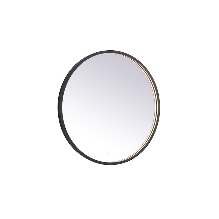Elegant Decor Pier 28" LED Mirror/3000K/4200K/6400K, Black