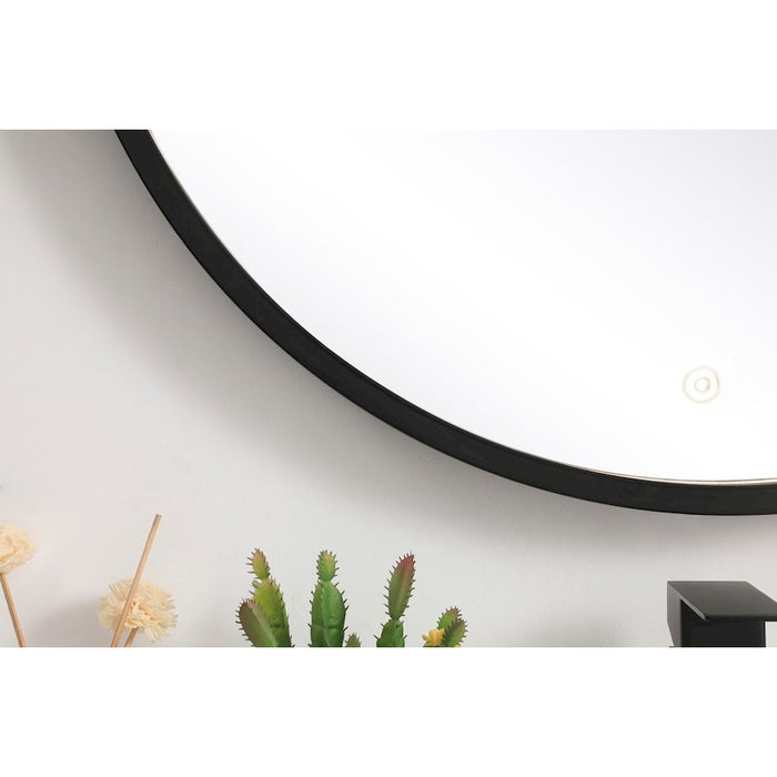 Elegant Decor Pier 28" LED Mirror/3000K/4200K/6400K, Black
