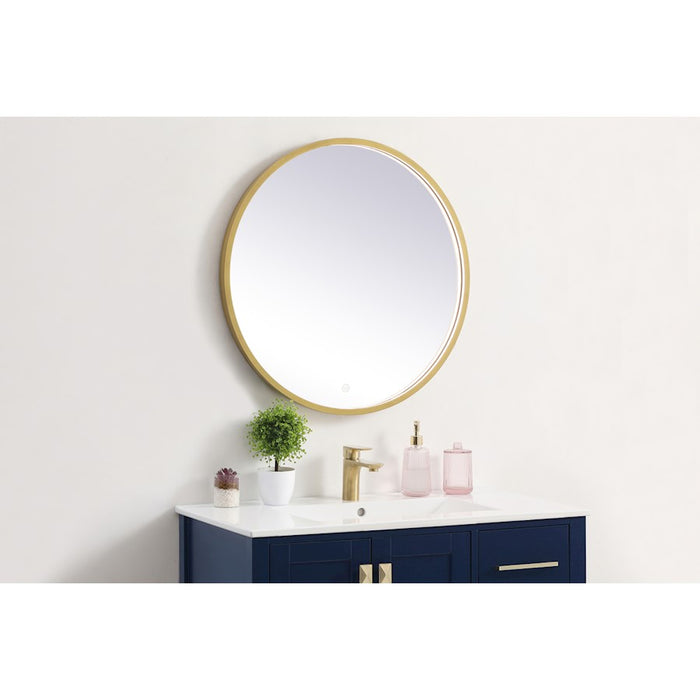 Elegant Decor Pier 28" LED Mirror/3000K/4200K/6400K, Brass